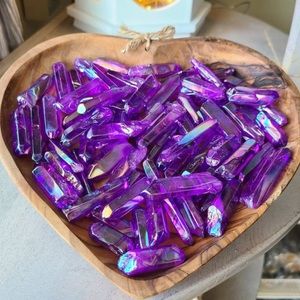 Violet Aura Quartz Point